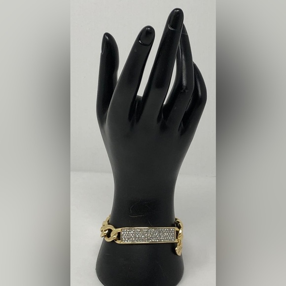 Juicy Couture Jewelry - Juicy Couture Gold Tone Sparkly Ornate 7.5” Bracelet